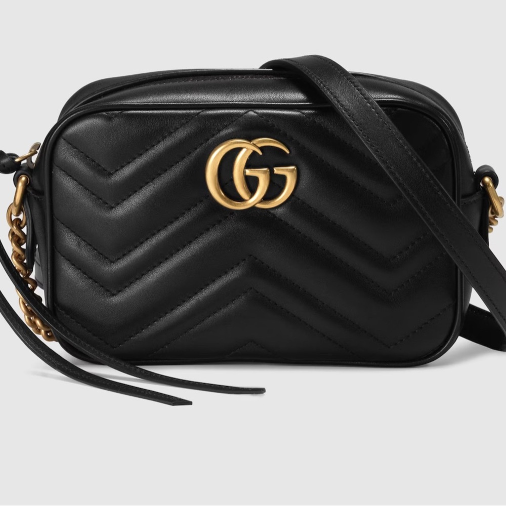 Gucci Black and Gold Crossbody Bag